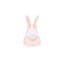 Dhink | Medium Colour Changing LED Night Light | Pastel Candy Pink Bunny with Fluffy Faux Fur Pom Tail