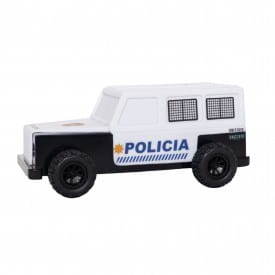 Dhink | Medium Colour Changing LED Night Light & Toy | Black And White Police Car with Stickers