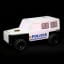 Dhink | Medium Colour Changing LED Night Light & Toy | Black And White Police Car with Stickers
