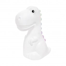 Dhink | Rechargeable XL Colour Changing LED Night Light with USB Cable | White Dinosaur