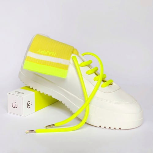 Sliwils | Fabric Shoelaces | Neon Yellow | 120cm