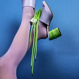 Sliwils | Fabric Shoelaces | Neon Green | 120cm