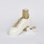 Sliwils | Fabric Shoelaces | Manhattan Metallic Gold | 120cm