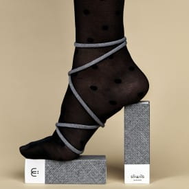 Sliwils | Fabric Shoelaces | Manhattan Denim Grey | 120cm