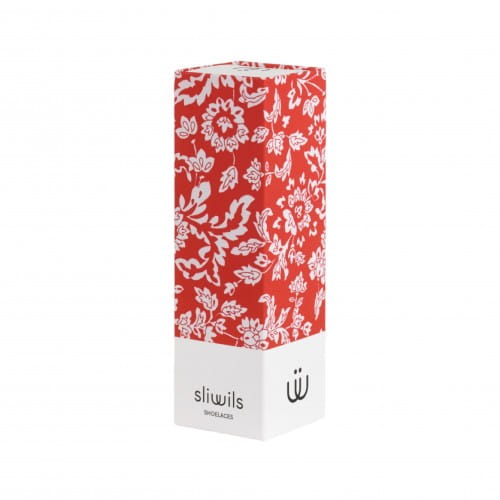 Sliwils | Fabric Shoelaces | Floral Red | 120cm