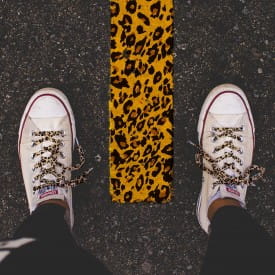 Sliwils | Fabric Shoelaces | Savage Tan Leopard | 140cm