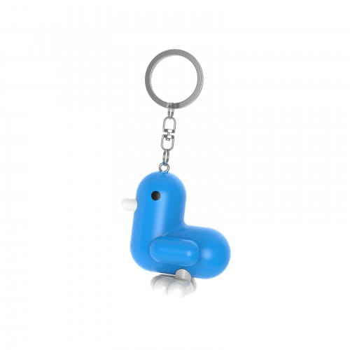 Canar | Silicone Duck Keyring | Bright Blue
