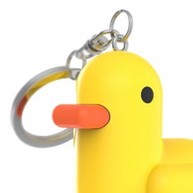 Canar | Silicone Duck Keyring | Yellow