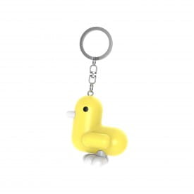 Canar | Silicone Duck Keyring | Fluorescent Lime Yellow