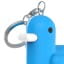 Canar | Silicone Duck Keyring | Fluorescent Sky Blue