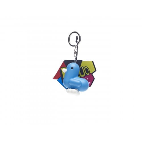 Canar | Silicone Duck Keyring | Fluorescent Sky Blue
