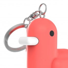 Canar | Silicone Duck Keyring | Fluorescent Orange