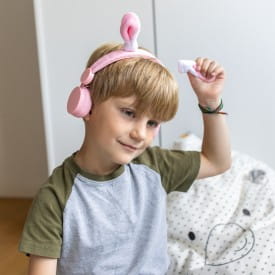 KIDYWOLF | KIDYEARS Kids' Headphones with Removeable Ears | Bunny