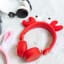 KIDYWOLF | KIDYEARS Kids' Headphones with Removeable Ears & Eyes | Crab