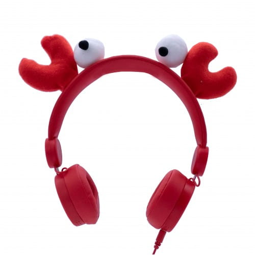 KIDYWOLF | KIDYEARS Kids' Headphones with Removeable Ears & Eyes | Crab