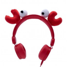 KIDYWOLF | KIDYEARS Kids' Headphones with Removeable Ears & Eyes | Crab