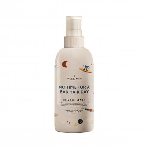 The Gift Label | Baby Boy Hair Lotion | No Time For A Bad Hair Day | Lily of the Valley & Soft Peach | 150ml