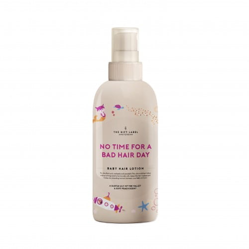 The Gift Label | Baby Girl Hair Lotion | No Time For A Bad Hair Day | Lily of the Valley & Soft Peach | 150ml