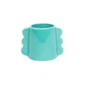 Helio Ferretti | Waves Small Vase | Green | 8cm