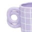 Helio Ferretti | Handmade Striped Mug | Lilac