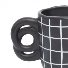 Helio Ferretti | Handmade Striped Mug | Black