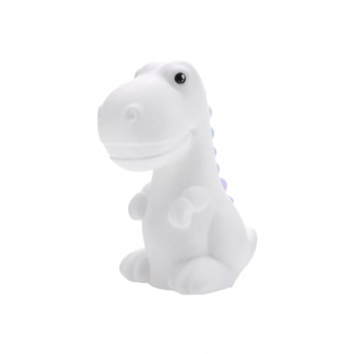 Dhink | Rechargeable Medium Colour Changing LED Night Light with USB Cable | White Dinosaur