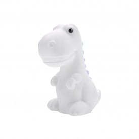Dhink | Rechargeable Medium Colour Changing LED Night Light with USB Cable | White Dinosaur