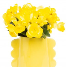 Helio Ferretti | Waves Large Vase | Yellow | 19cm