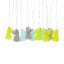 Dhink | LED String Lights | Mixed Coloured Jurassic Dinosaurs | 10 Lights