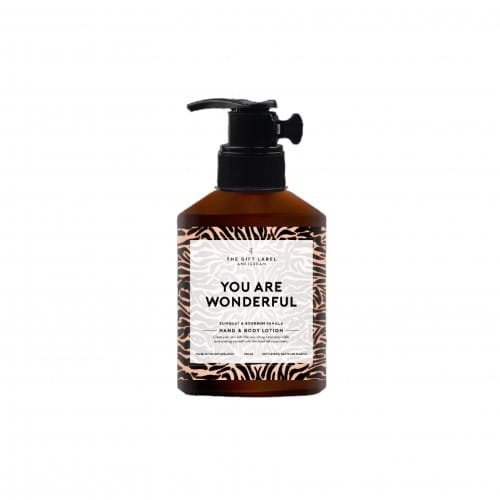 The Gift Label | Hand & Body Lotion | You Are Wonderful | Kumquat & Bourbon Vanilla | 200ml