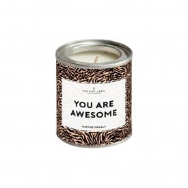 The Gift Label | Small Candle Tin | You Are Awesome | Jasmine & Vanilla | 90g