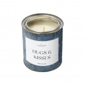 The Gift Label | Large Candle Tin | Hugs & Kisses | Fresh Cotton | 310g