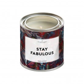 The Gift Label | Large Candle Tin | Stay Fabulous | Fresh Cotton | 310g