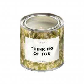 The Gift Label | Large Candle Tin | Thinking of You | Fresh Cotton | 310g
