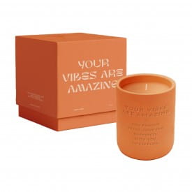 The Gift Label Studio Collection | Cement Candle | Your Vibes Are Amazing | 360g