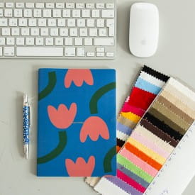Helio Ferretti | A5 Fabric Cover Notebook | Tulip