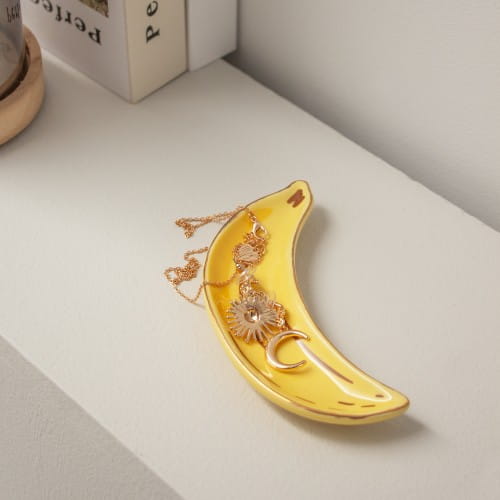 Helio Ferretti | Ceramic Banana Jewellery Dish | Yellow