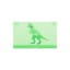 Helio Ferretti | Lexi the Rex Dinosaur Bookmark | Green