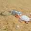 Metalmorphose | White & Rose Gold Turtle Keyring