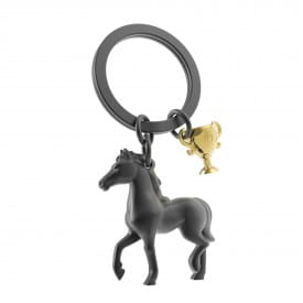 Metalmorphose | Black Horse & Trophy Keyring