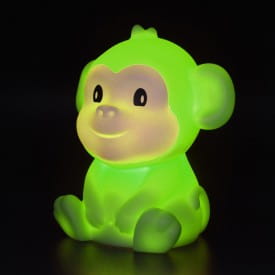 Dhink | Mini Colour Changing LED Night Light | Soft Brown & White Monkey