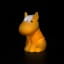 Dhink | Mini Colour Changing LED Night Light | Mustard Yellow Horse With White Mane