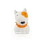 Dhink | Mini Colour Changing LED Night Light | White Dog With Orange Patch