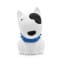 Dhink | Medium Colour Changing LED Night Light | White Puppy With Black Spot & Blue Collar