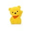 Dhink | Medium Colour Changing LED Night Light | Yellow Teddy Bear With Orange Scarf