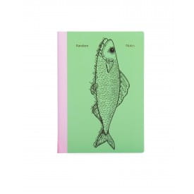 Helio Ferretti | A5 Pisces Random Notes Notebook | Green | Lined