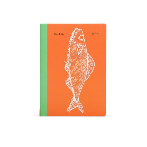 Helio Ferretti | A5 Pisces Random Notes Notebook | Orange | Lined