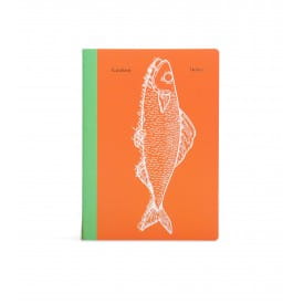 Helio Ferretti | A5 Pisces Random Notes Notebook | Orange | Lined