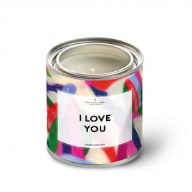 The Gift Label Tin Candle | I Love You | Jasmine & Vanilla | 310g