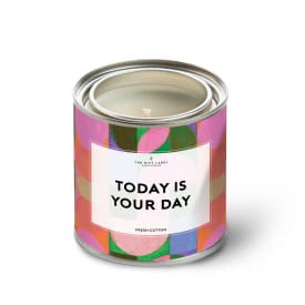 The Gift Label Tin Candle | Today Is Your Day | Jasmine & Vanilla | 310g